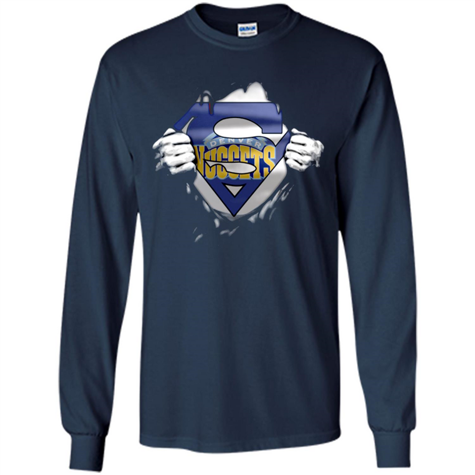Denver Nuggets And Superman Fans - Long Sleeve T-Shirt