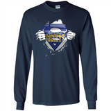 Denver Nuggets And Superman Fans - Long Sleeve T-Shirt