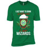 I Just Want To Drink Hot Chocolate & Watch Washington Wizards Ugly Christmas Sweater PINGPONG
