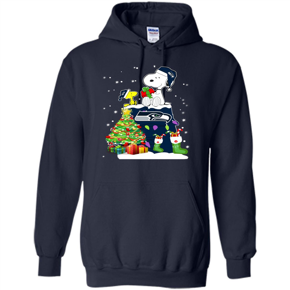 SEATTLE SEAHAWKS SNOOPY & WOODSTOCK CHRISTMAS