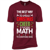 Math Teacher Christmas Shirt Christmas Cheer - Premium Short Sleeve T-Shirt
