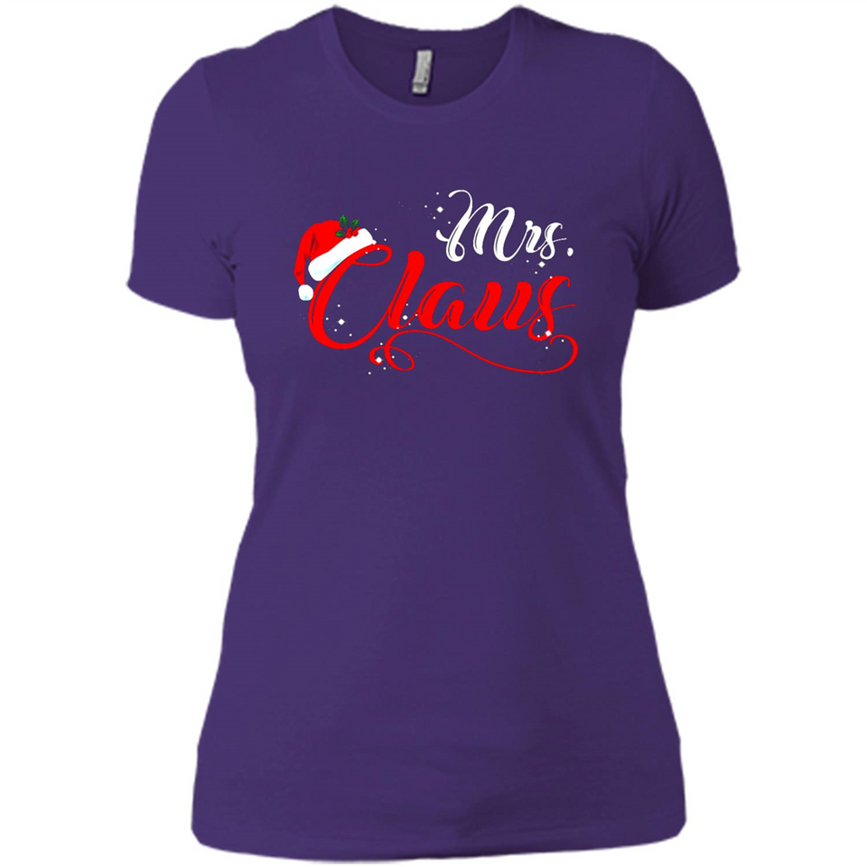 Mrs. Claus Santa Claus Merry Xmas T-Shirt - Ladies' Boyfriend T-Shirt