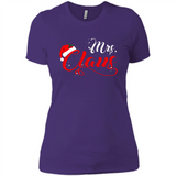 Mrs. Claus Santa Claus Merry Xmas T-Shirt - Ladies' Boyfriend T-Shirt