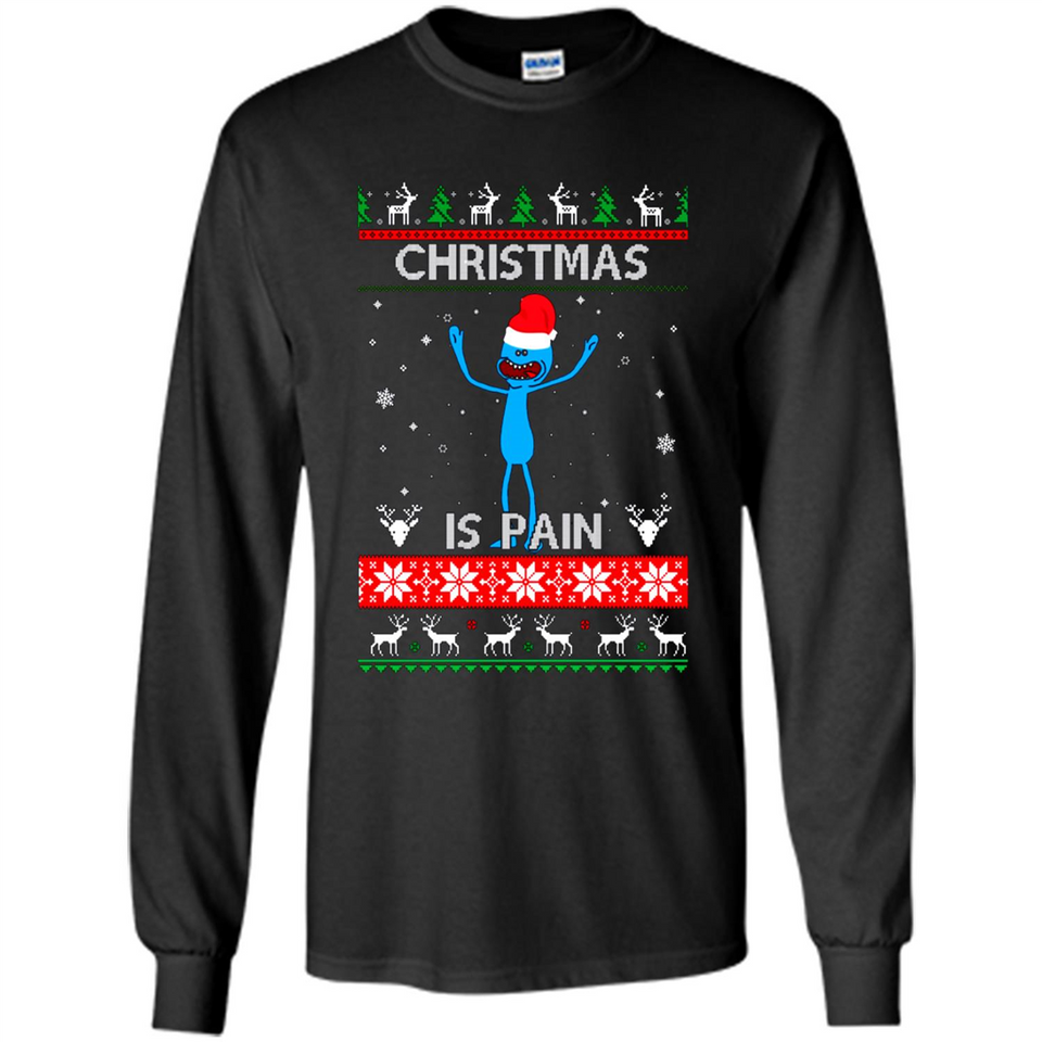 Mr Meeseeks Christmas Is Pain – Rick and Morty Christmas Sweater PINGPONG