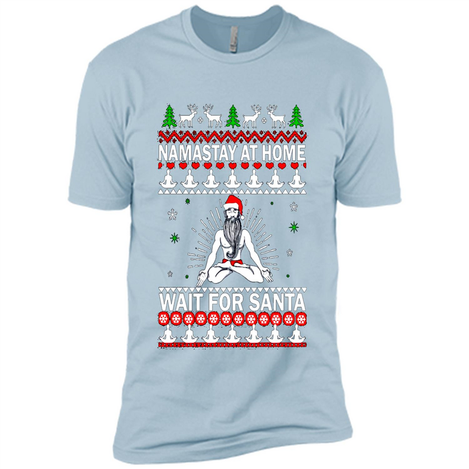Namastay at home and wait for Santa Christmas sweatshirt PINGPONG