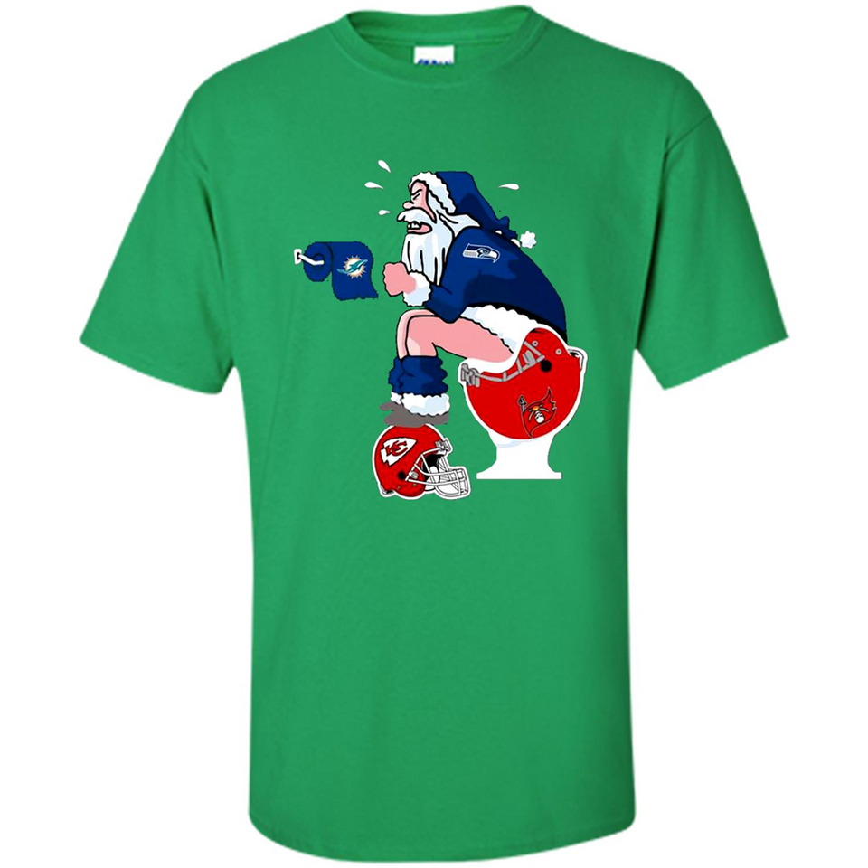 Seattle Seahawks Santa Claus Toilet