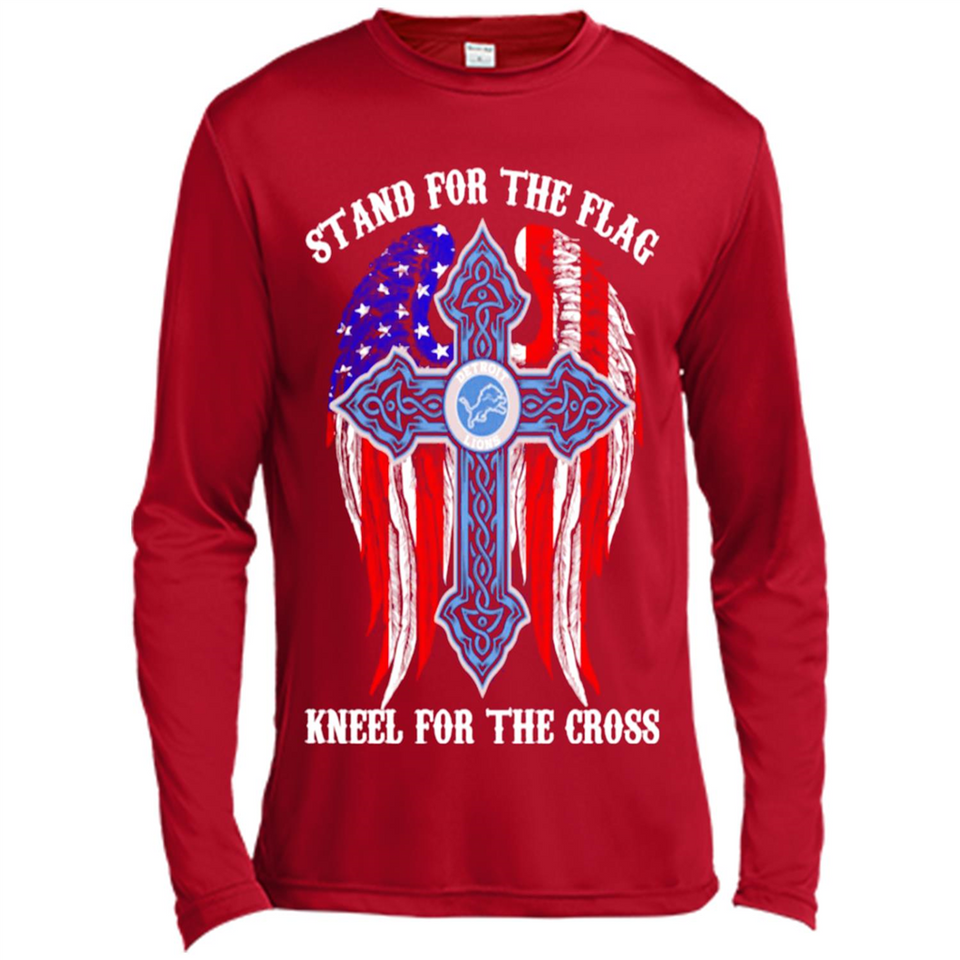Detroit Lions - stand for the flag kneel for the cross
