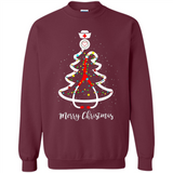 Christmas tree Nurse merry Christmas - Sweatshirt