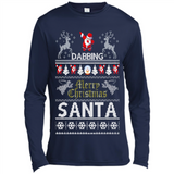 Dabbing Santa Ugly Christmas - Canvas Long Sleeve T-Shirt