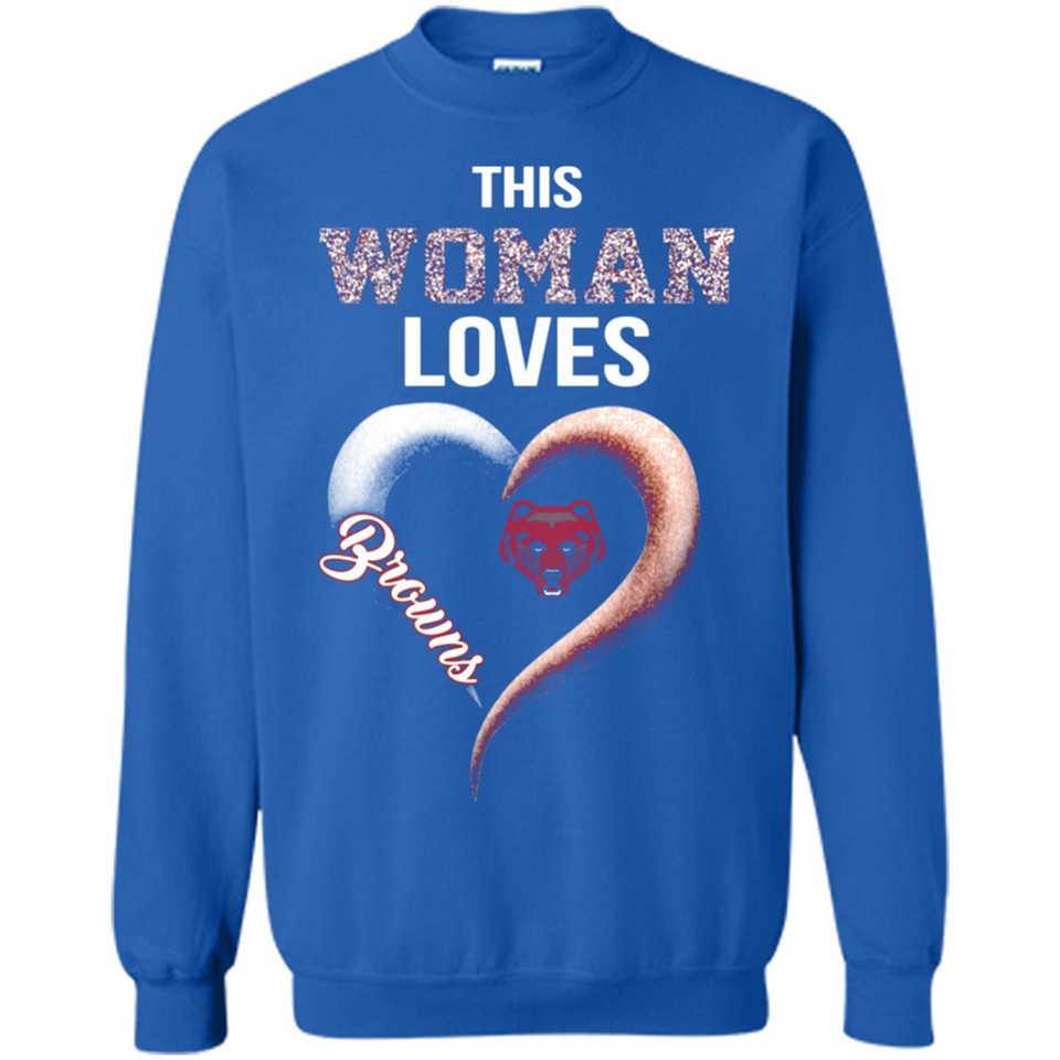 This Woman love Browns NFL football team - Sweatshirt