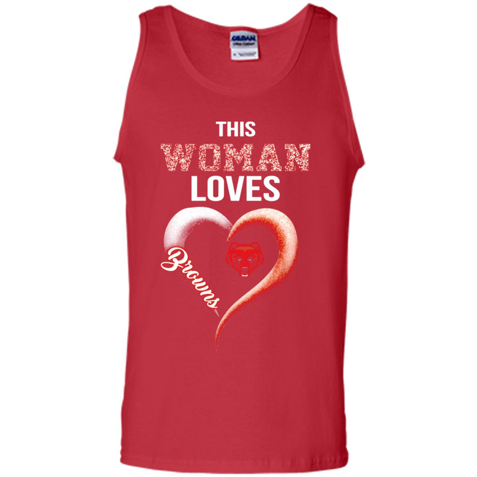 This Woman love Browns NFL football team - Tank Top