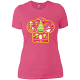 Chef Hat Christmas Ornament - Ladies' Boyfriend T-Shirt