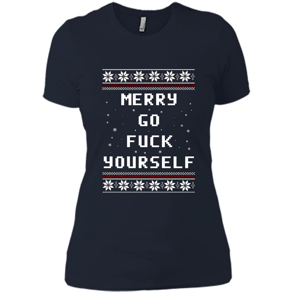 Merry go fuck yourself Christmas sweatshirt PINGPONG