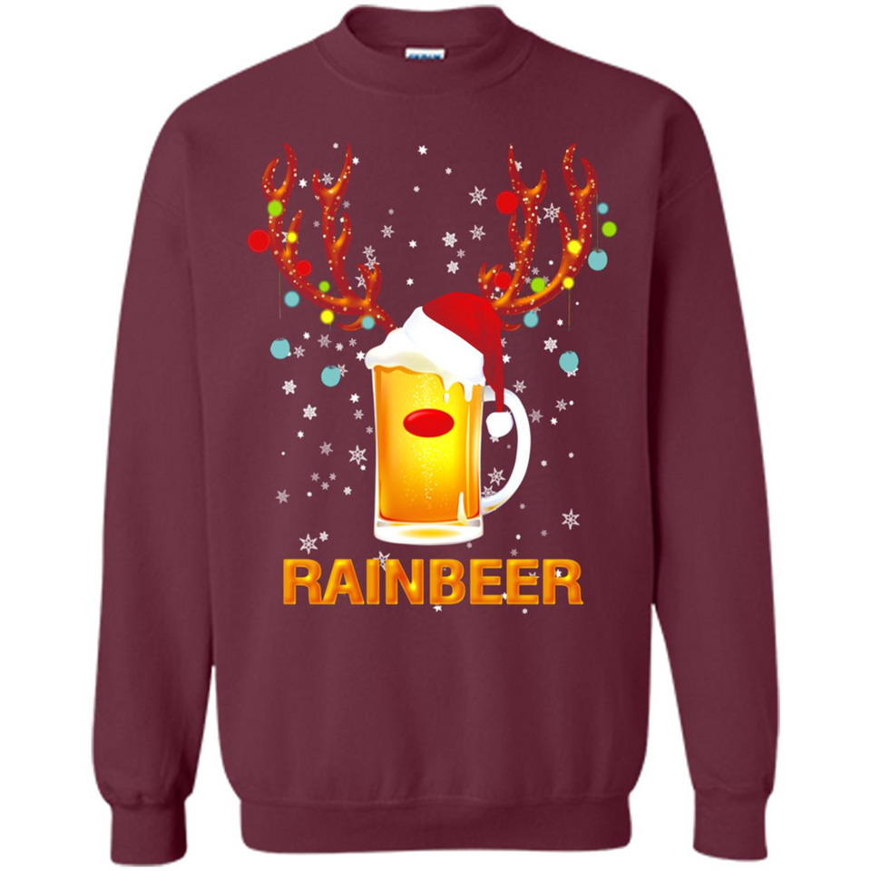 Rainbeer Funny Reindeer Beer Lover