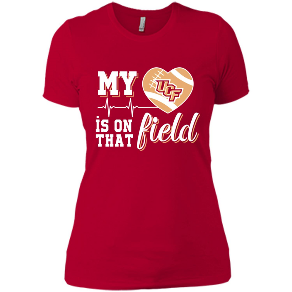 UCF Knights Football My Heart is on that Field - Ladies' Boyfriend T-Shirt