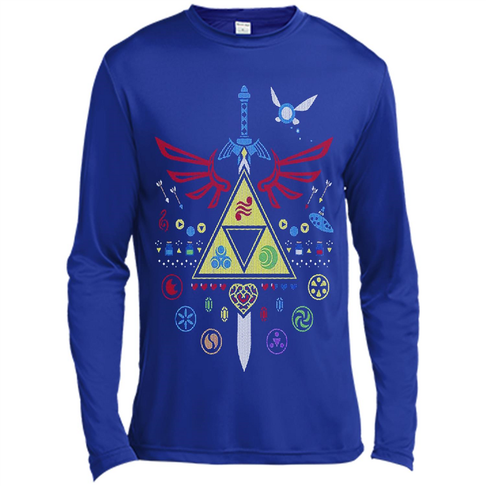 Song of Christmas Time the Legend of Zelda Ugly Sweater Perfect Christmas - Canvas Long Sleeve T-Shirt