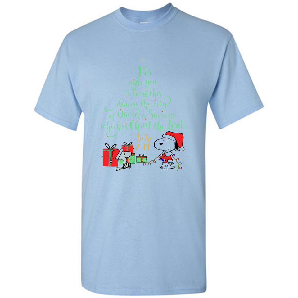 Snoopy Merry Christmas with Christmas tree T-Shirt - Shirt