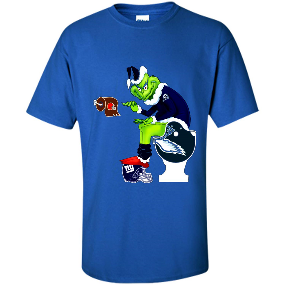Los Angeles Rams Toilet Grinch Santa Claus Football Fan PINGPONG