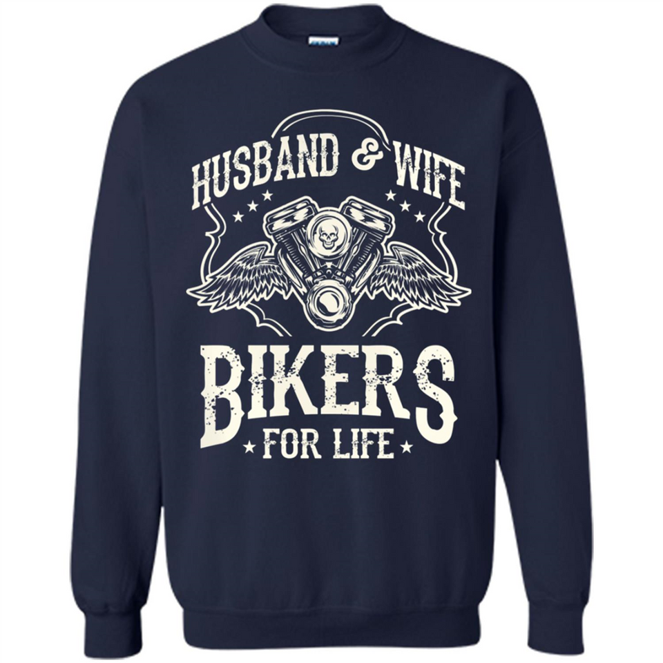 Husband & Wife Biker For Life Couple