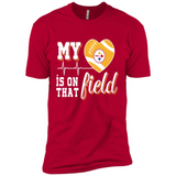 Pittsburgh Steelers Football My Heart is on that Field - Premium Short Sleeve T-Shirt