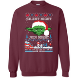 YODA SILENT NIGHT JEDI NIGHT CHRISTMAS UGLY SWEATER