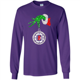 Amazing shirt Los Angeles Clippers Glitter Grinch Monogram Ornament Christmas Gift - Long Sleeve T-Shirt