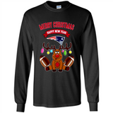 New England Patriots NFL Reindeer Funny Merry Christmas And Happy New Year