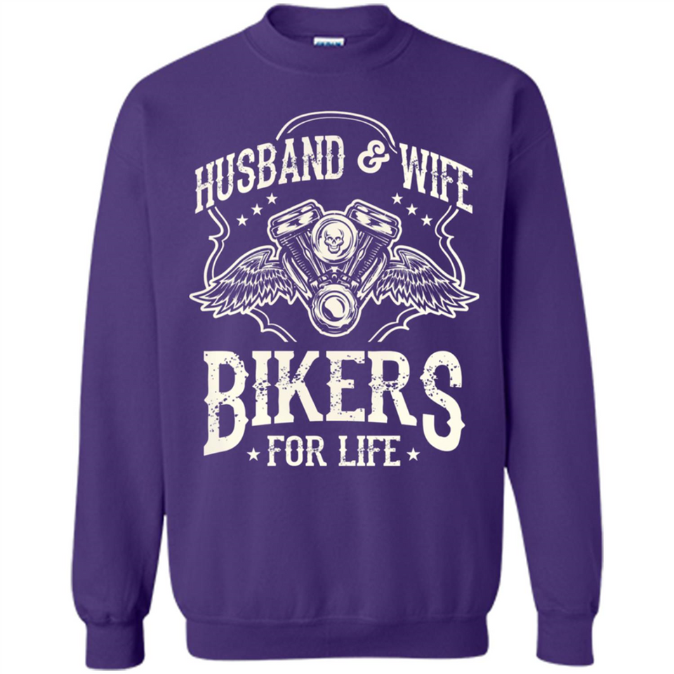 Husband & Wife Biker For Life Couple