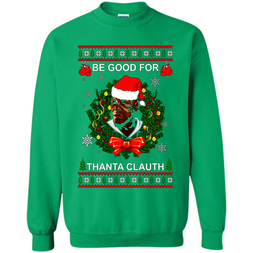 Mike Tyson Thanta Clauth Santa Claus Christmas sweater PINGPONG