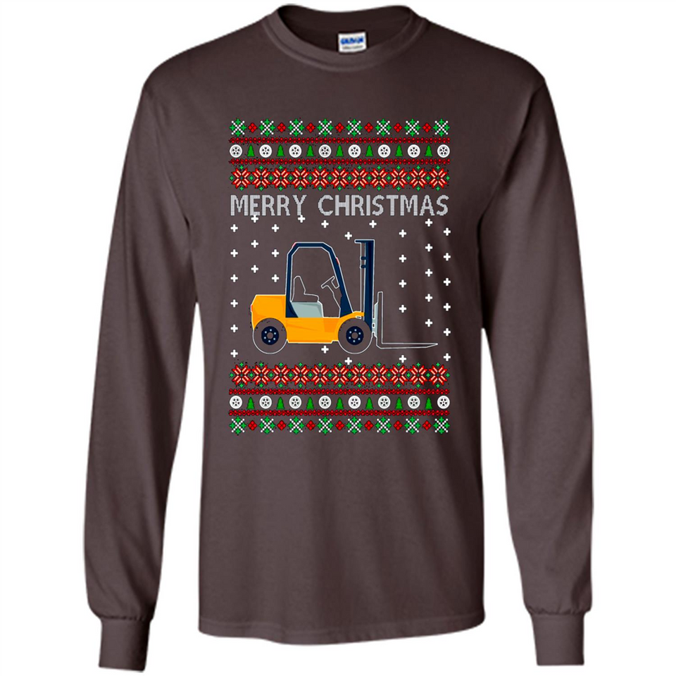 Merry Christmas Forklift ugly sweatshirt PINGPONG