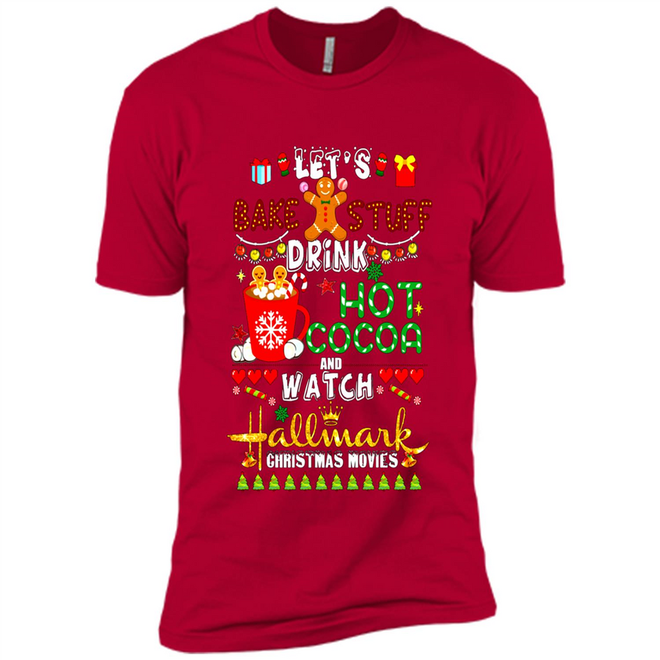Let's Bake Stuff Drink Hot Cocoa Hallmark-Christmas Movies Sweatshirt PINGPONG