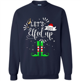 Let's Get Elfed Up Funny Drinking Wine Christmas Elf PINGPONG