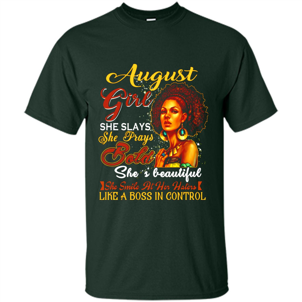 August Girl She Slays She Prays Beautiful Birthday PINGPONG