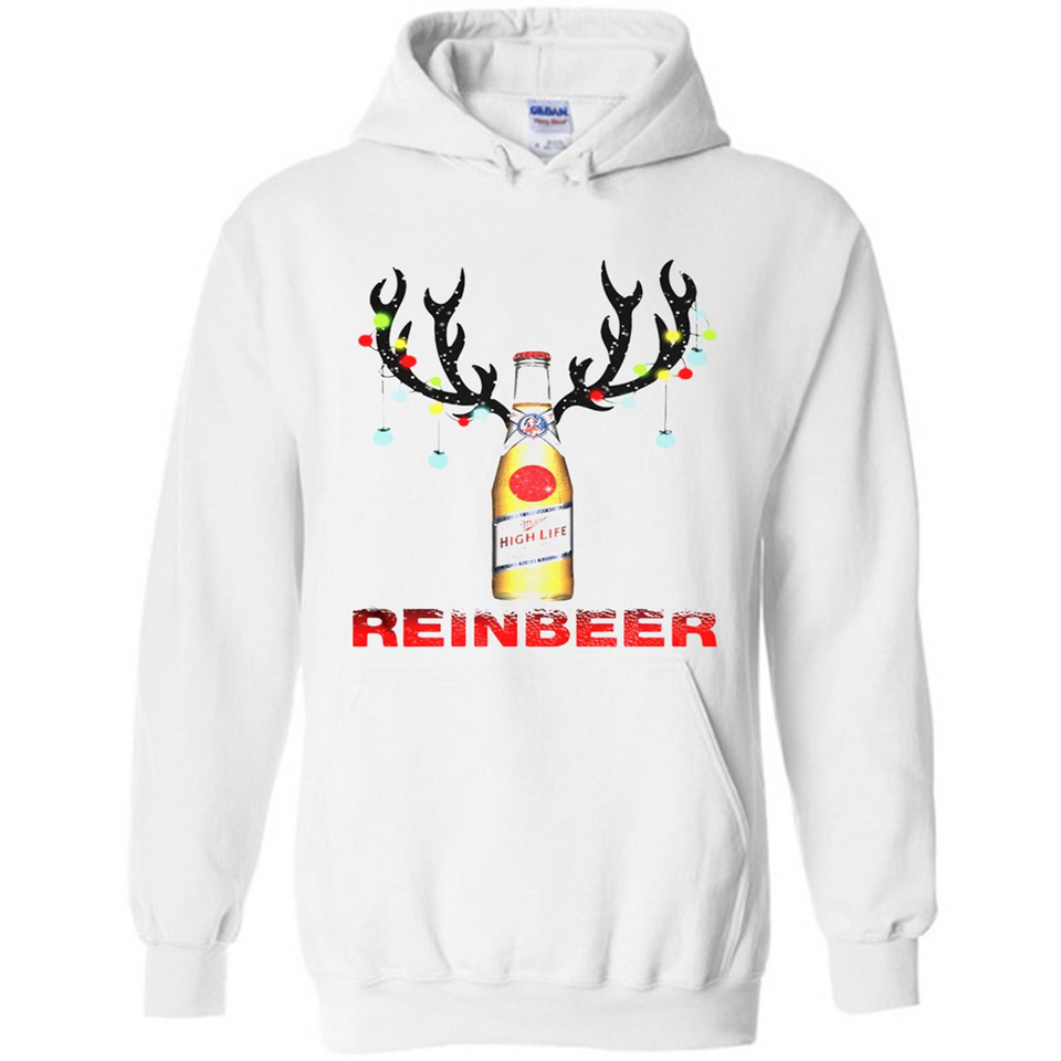 Miller High Life beer reinbeer Christmas - Hoodie