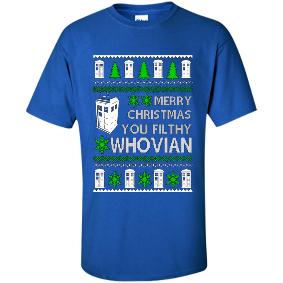 Merry Christmas You Filthy Whovian ugly sweater PINGPONG