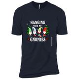 Christmas Garden Gnome Hanging With My Gnomies - Premium Short Sleeve T-Shirt