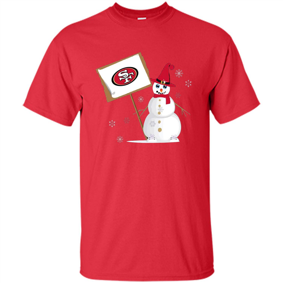 San Francisco 49ers Snowman Funny