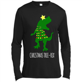 Christmas Tree Rex - Canvas Long Sleeve T-Shirt