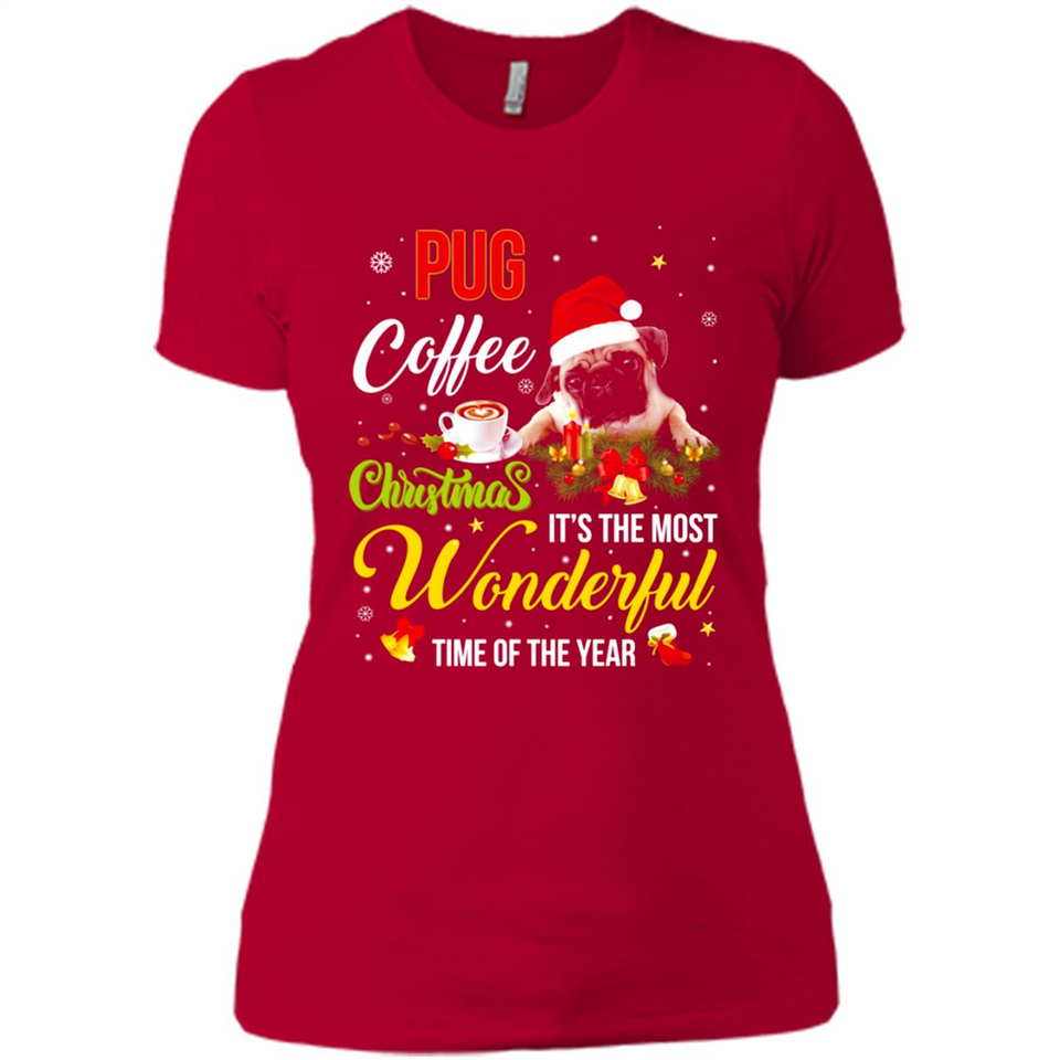 Pug Coffee Wonderful Christmas