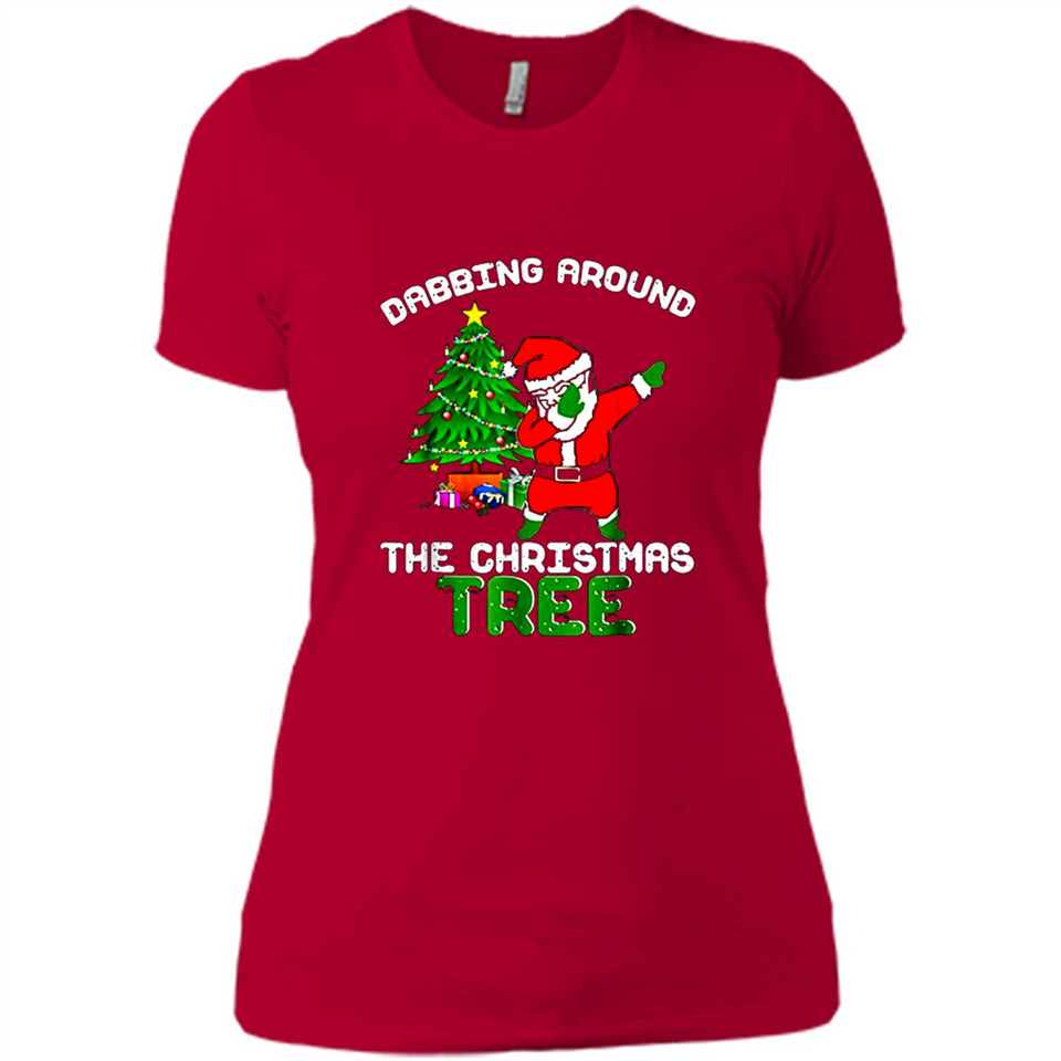 Christmas Dabbing Santa - Ladies' Boyfriend T-Shirt