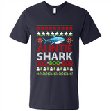 Auntie shark Doo Doo Doo Christmas - Men's V-Neck