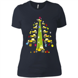 Tractor Car Christmas Tree T-shirt For Drivers