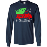 Vintage Christmas Classic Truck T-Shirt with Snow and Tree