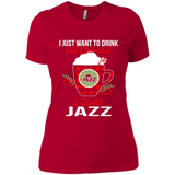 I Just Want To Drink Hot Chocolate & Watch Utah Jazz Ugly Christmas Sweater PINGPONG