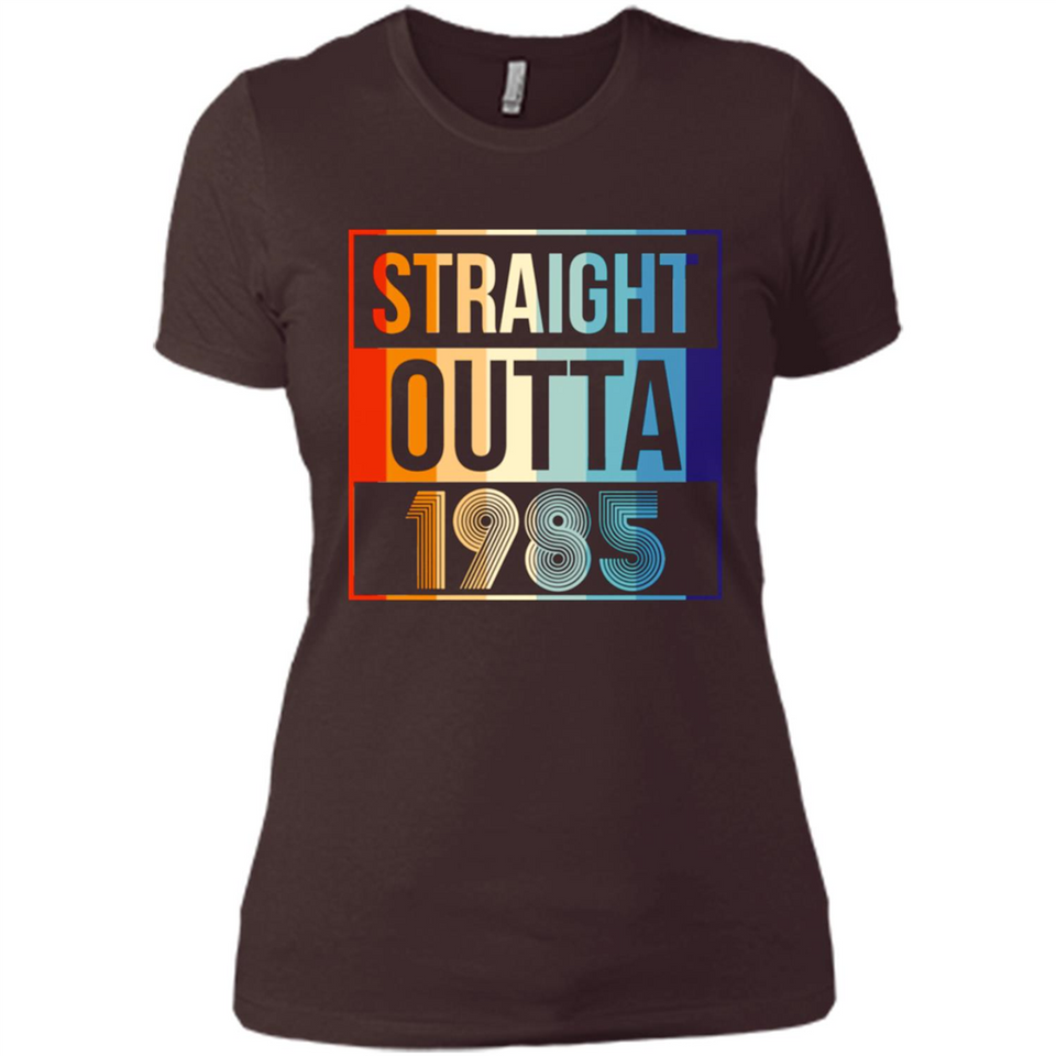 Retro Straight Outta 1985 33 Years Old - Ladies' Boyfriend T-Shirt
