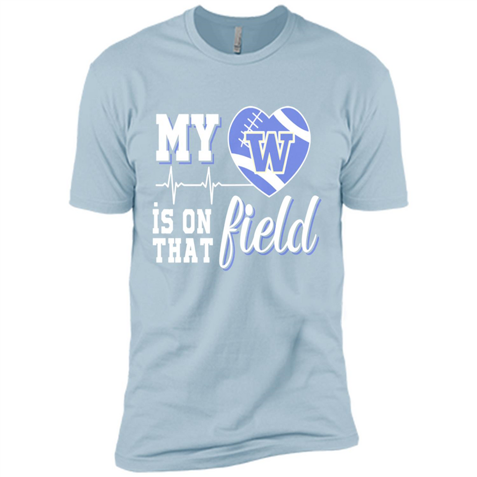 Washington Huskies Football My Heart is on that Field - Premium Short Sleeve T-Shirt