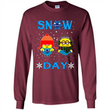 Snow Day Shirt For Charlotte Hornets Vs Minion Fans pingpong