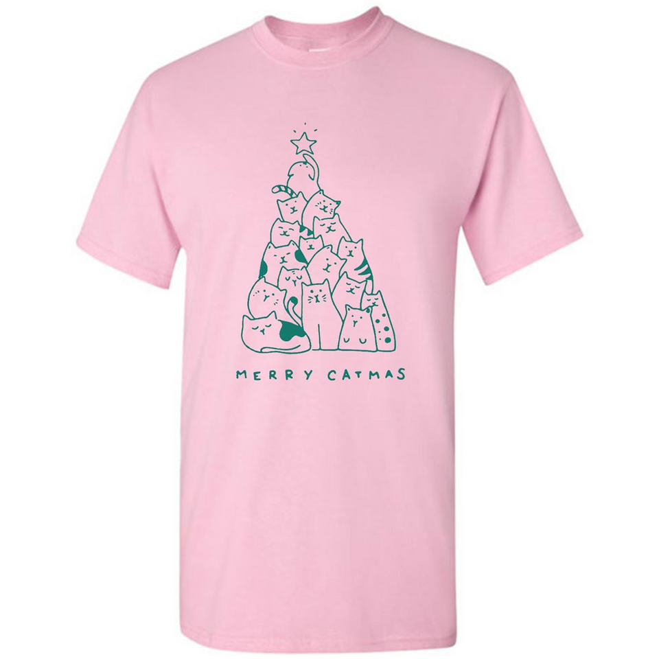 Merry Catmas Funny Cat Christmas Tree Sweatshirt - Shirt