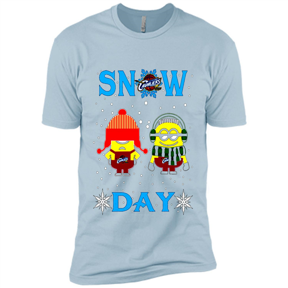 Snow Day Shirt For Cleveland Cavaliers Vs Minion Fans pingpong