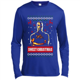 Christmas Ugly Sweater Floyd Mayweather Sweet Christmas - Canvas Long Sleeve T-Shirt